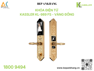 Khóa điện tử Kassler KL-989 FS - Vàng Đồng